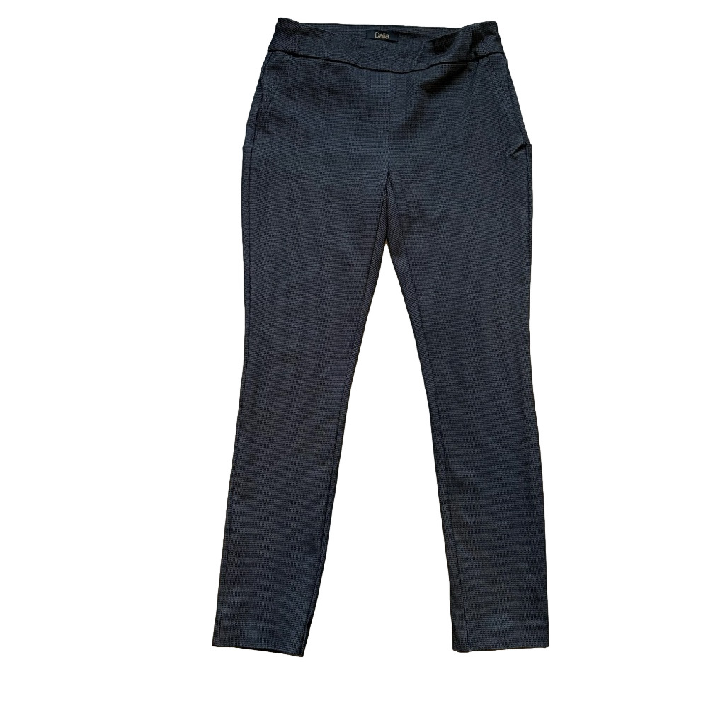 Dalia Black and Gray Tailored Trousers